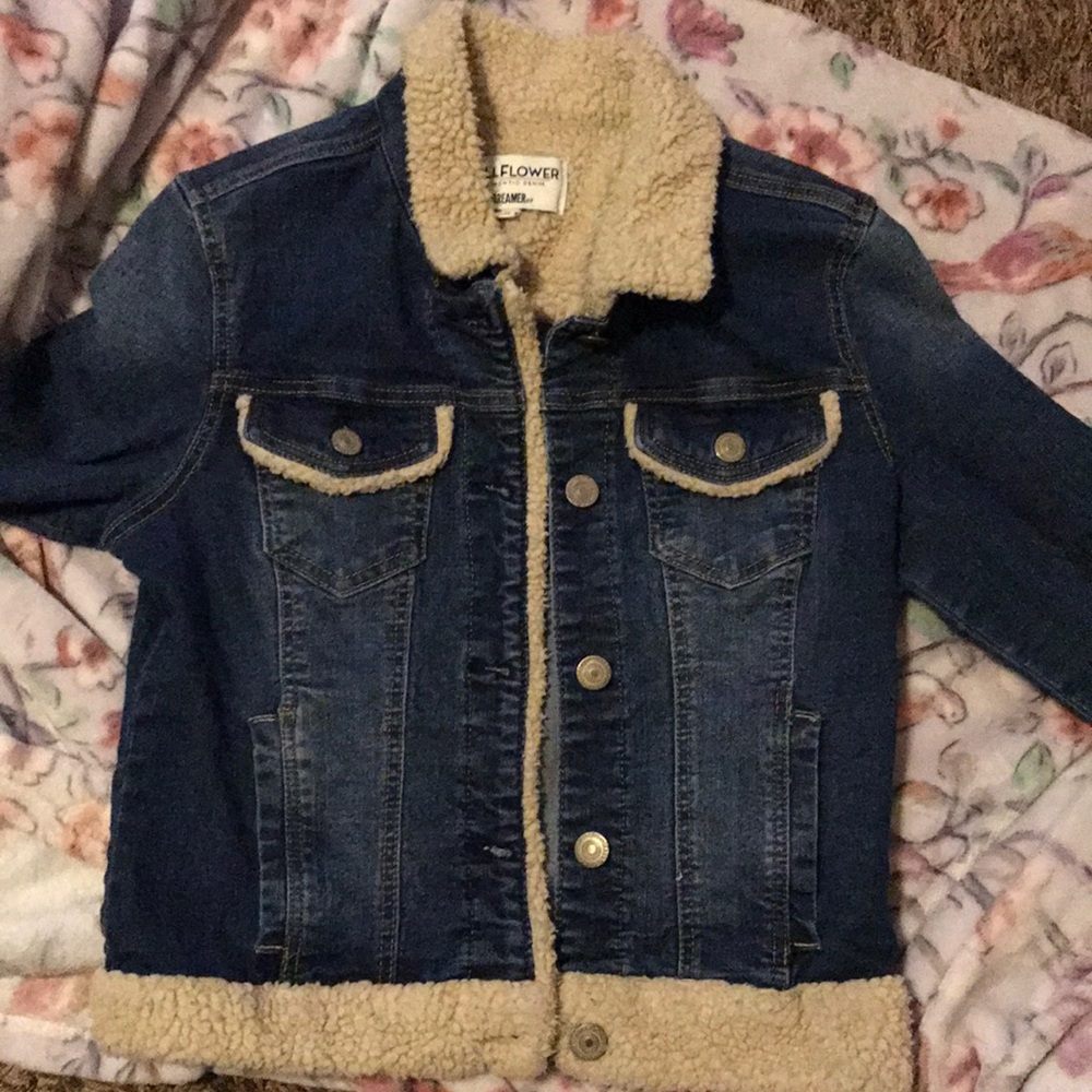 wall flower denim jacket